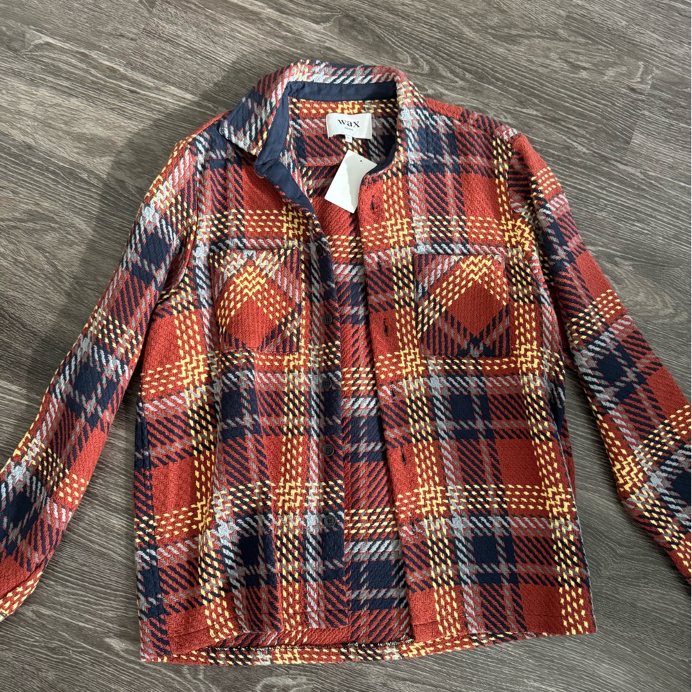 Wax Men’s Flannel Jacket Size XL